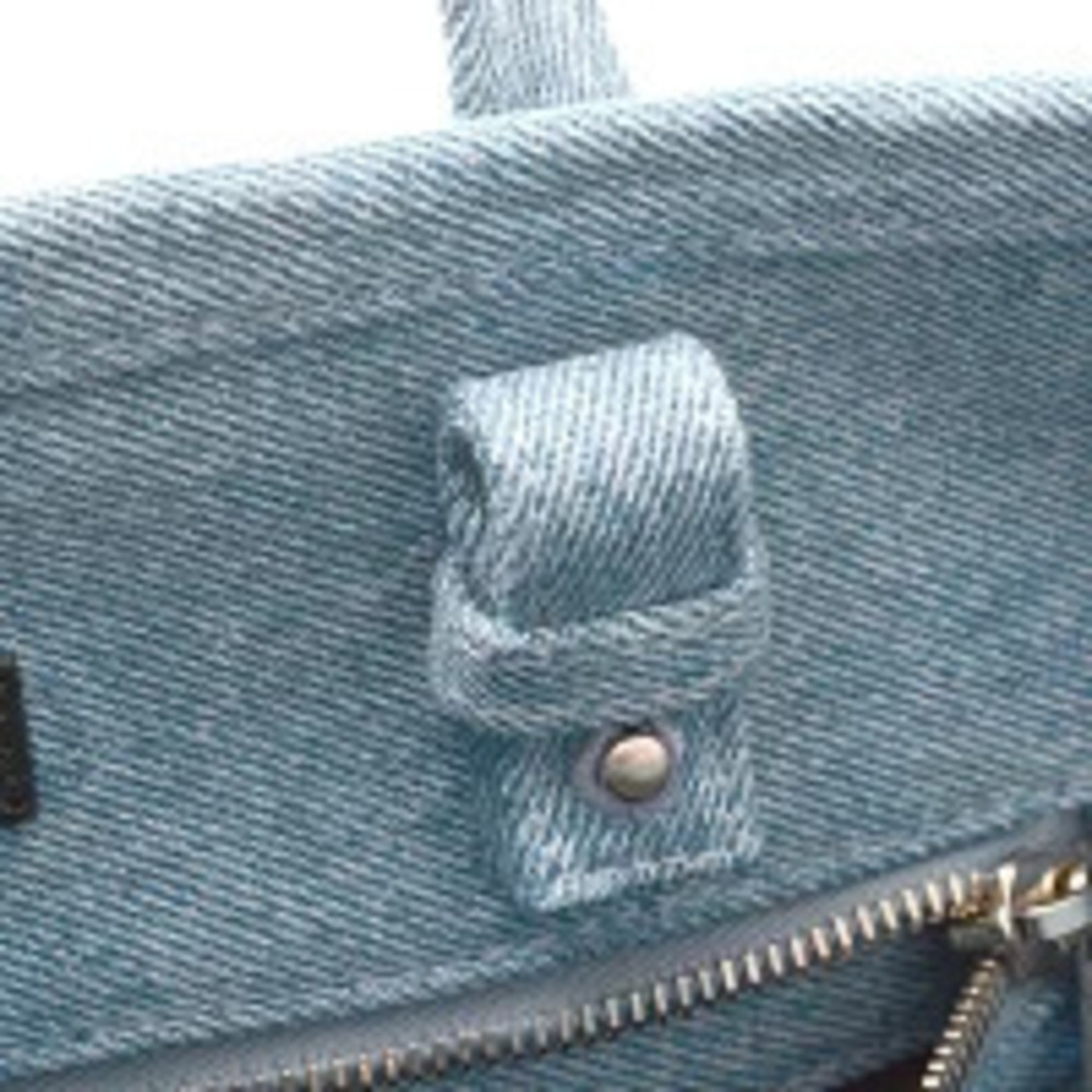 Balenciaga bag tote shoulder Barbes denim blue - Picture 6 of 10